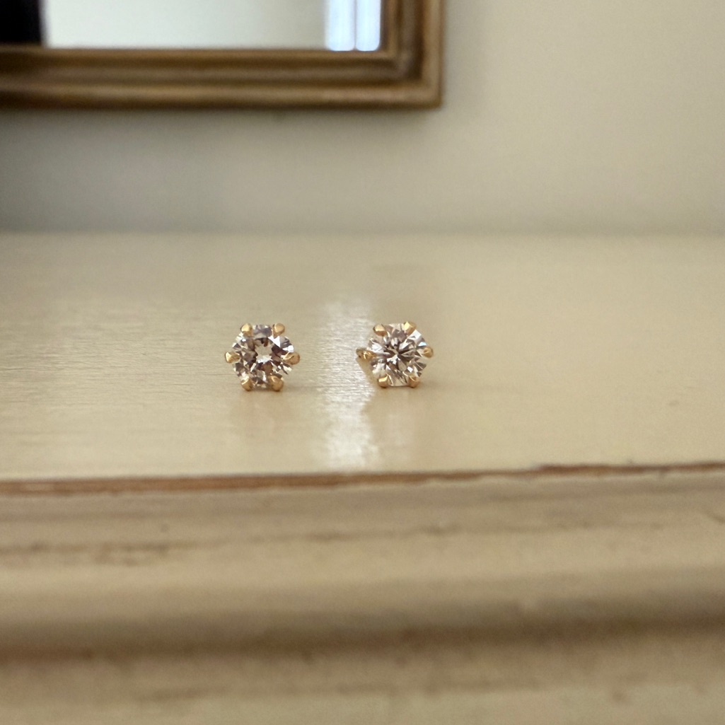 42mm Fewer Finer Diamond Daisy Stud Earrings  05ctw